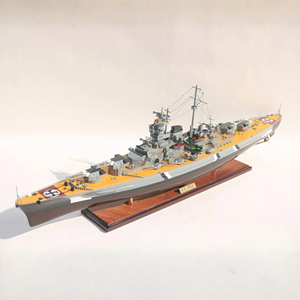 Modelo de Barco de Guerra Alemán BISMARCK, Hecho a Mano y Pintado en Madera, de Fabricante Vietnamita - Product Image 1