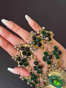 Parures de bijoux afghanes vintage en argent plaqué, de haute qualité, faites à la main, au design magnifique et personnalisé, pour mariage - Product Image 6