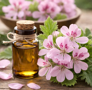 Aceite Esencial de Geranio Orgánico, Aceite Natural para el Tratamiento del Acné, Antienvejecimiento, Cuidado de la Piel y el Cabello, Aromaterapia, Aceite para Masajes, Proveedor al por Mayor - Product Image 3