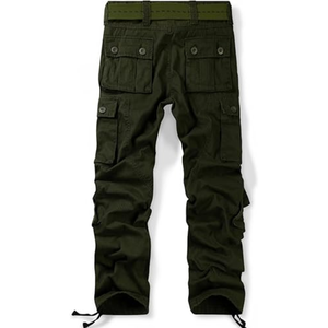 กางเกงคาร์โก้ลำลองผู้ชาย ผ้าฝ้าย 100% ระบายอากาศได้ดี ทรงหลวม ลายพรางทหาร มี 8 กระเป๋า - Product Image 2