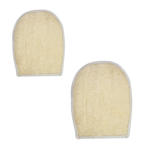 Guante de Baño Ovalado 100% Natural de Luffa con Mango Largo y Caja de Regalo para Exfoliar y Suavizar la Piel - Herramienta de Baño Hecha en Vietnam - Product Image 1
