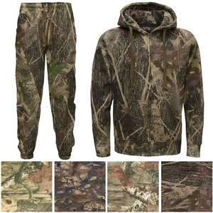 Vêtements de chasse en plein air Tronyond, veste à imprimé jungle, combinaison camouflage, sweat à capuche en polaire pour la pêche et la chasse, ensemble de survêtement - Product Image 5