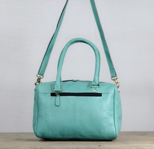 2026 New Luxury Turquoise Genuine Leather <b>Duffel</b> <b>Bag</b> With Cowhide Pattern And Florals Tooling Design Double Handle Carry Handbag - Product Image 3