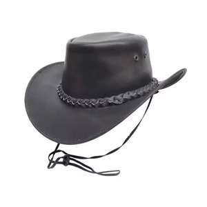 Chapeau Fedora en feutre de cowboy ajustable, personnalisable, en cuir, unisexe, de haute qualité, élégant, avec logo et couleur sur mesure, vente en gros - Product Image 5
