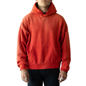 Producto en Tendencia 2026: Sudadera con Capucha Efecto Desgastado por el Sol, MOQ Bajo, Estilo Moderno, Impresión de Logotipo Personalizado, Sudaderas con Capucha para Hombre - Product Image 1