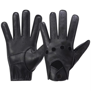 Guantes de Conducción de Cuero para Hombre con Logotipo Personalizado, de Alta Calidad, Ecológicos, Térmicos, Transpirables, con Pantalla Táctil, Estilo Retro para las Cuatro Estaciones - Product Image 1