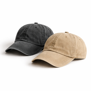 Gorra de Béisbol Unisex de 6 Paneles, Color Sólido, Algodón Lavado, Ajustable, Informal, para Adultos, para las Cuatro Estaciones - Product Image 1