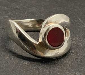 Vintage Sterling Silver Agate Ring Handmade Natural <b>Stone</b> Jewelry Elegant Fashion Ring Gift For Women - Product Image 4