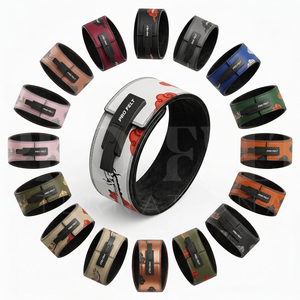 2026 New Latest Custom Design Body Building Fitness Accessory Equipment Lever Buckle <b>Belt</b> Customized Logo Leather <b>Belt</b> Men's - Product Image 1