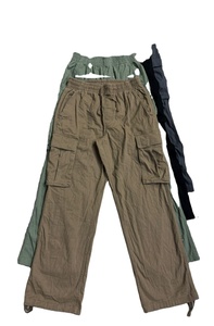 กางเกงคาร์โก้ผ้าใบวินเทจของผู้ชายแบบลำลองมีกระเป๋าหลาย100% เอวสูงปานกลางผ้าฝ้ายแบบปรับแต่งได้มีสไตล์ - Product Image 2