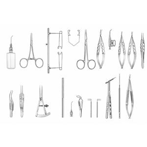 Conjunto Completo de Instrumentos Quirúrgicos Oftálmicos con Micro Tijeras, Calibradores y Espéculos para Clínicas de Cirugía Ocular - Product Image 1