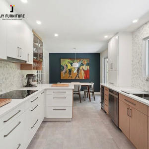 Ensemble de meubles de cuisine de luxe de style européen, avec tiroirs et portes, modulaire, prêt à assembler, personnalisé, Vietnam, style moderne, JY Project, marbre - Product Image 6