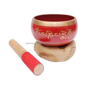 Cuenco meditativo del Himalaya con Mazo y cojín para la curación energética Mindfulness Grounding a precio mayorista del proveedor - Product Image 1