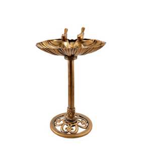 Solar Glass Bird <b>Bath</b> Stake with Flower Design Outdoor Garden Birdbath <b>Lighted</b> Landscape Yard Art Wild Bird Feeder Station - Product Image 2