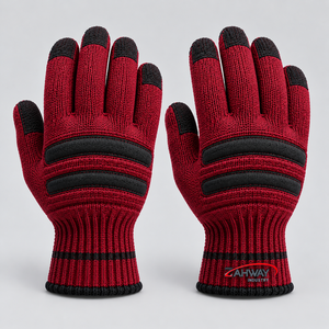 Nuevos guantes de algodón para invierno con tela acogedora, aislamiento térmico, ajuste cómodo, diseño flexible, puños acanalados para clima frío - Product Image 3