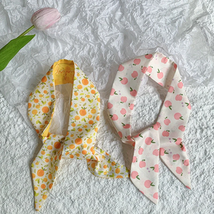 Nuevo Pañuelo de Lujo 2026 con Estampado de Corazones para Mujer, Bolso de Mano, Cinta para el Cabello, Pañuelos Finos de Seda, Foulard, Pañuelo para el Cuello, Diadema - Product Image 4