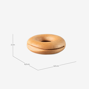 Clip sellador de madera maciza para donas en color madera natural, ecológico, el más vendido, organizador de utensilios de cocina - Product Image 1