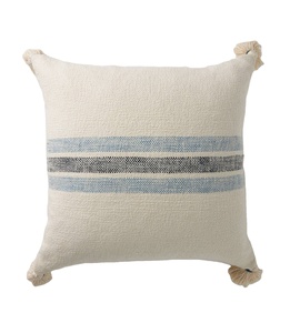 Funda de cojín con cremallera de algodón suave con estampado de hojas geométricas y puntos para el hogar a la venta del proveedor de la India - Product Image 2