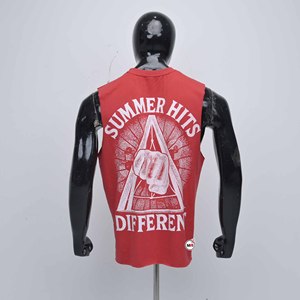 Camiseta sin Mangas para Hombre, Diseño con Estampado del Horizonte de Detroit, Cuello Redondo, Corte Regular, Tejido Jersey Transpirable, OEM - Product Image 2