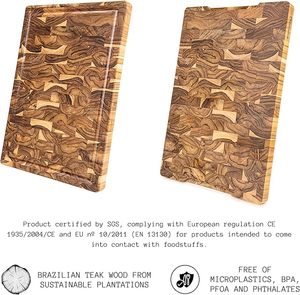 Tabla de Cortar de Plástico Fácil de Limpiar |   Tabla de Cortar Resistente a los Olores y a los Arañazos para Uso Diario en la Cocina del Hogar - Product Image 2