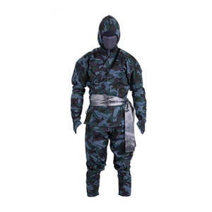 Uniforme Profesional de Ninja, Conjunto Completo Negro, Traje de Entrenamiento de Artes Marciales Shinobi, Disfraz de Samurai para Adultos y Niños, Disfraz de Halloween - Product Image 6