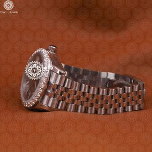 Reloj de Lujo Charm Jewels de Acero Inoxidable, Esfera de 40 mm, Movimiento Mecánico Analógico, Reloj de Moda para Hombre, Cristal, Fecha Automática, Resistente al Agua - Product Image 2