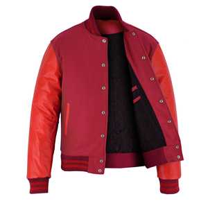 Chaquetas de invierno estilo cuero, chaquetas varsity de cuero/lana para venta en línea a precio económico. - Product Image 4