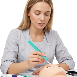 Pinzas de Acero Inoxidable de Primera Calidad para Pestañas, Herramienta Profesional de Precisión para Aplicación de Extensiones de Pestañas para Expertos en Belleza - Product Image 2