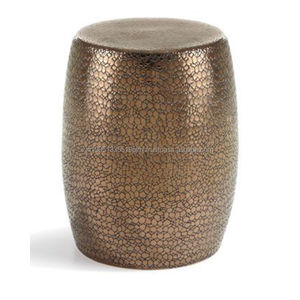 Tabourets et chaises en métal Tabouret ou table en métal martelé fait à la main pour hôtel et salon Tabourets du fabricant - Product Image 6