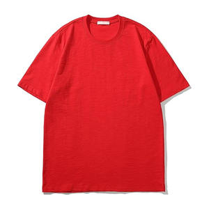 เสื้อยืดผู้ชายคอตตอน 100% ระบายอากาศได้ดี เป็นมิตรกับสิ่งแวดล้อม สีตามสั่ง แขนสั้น คอกลม ทรงปกติ น้ำหนัก 220 กรัม เสื้อยืดเปล่า ใส่สบาย - Product Image 5