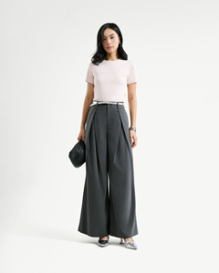 High Quality <b>Women's</b> Summer Slimme Crew Neck Casual Crop <b>T</b>-<b>shirt</b> Solid Color Cotton Fitted Fit Embroidered Breathable Quick Dry - Product Image 3