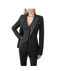 Traje Formal de Negocios para Mujer, Corte Entallado, Traje de Novio para Boda, Traje de Novio de un Solo Pecho, Listo para Enviar al por Mayor, Abrigo Rojo - Product Image 2