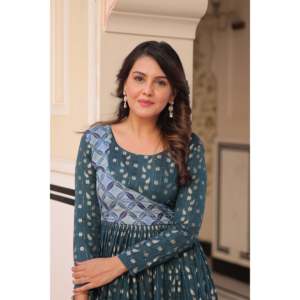 Robe de soirée longue en organza - Robe de soirée formelle avec tissage jacquard - Product Image 4