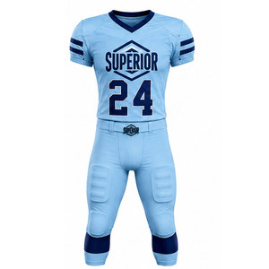 American Football Jersey and Pants Set Built with Breathable <b>Material</b>, Fade Resistant Printing and Personalized Team Identity - Product Image 1