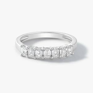 Bague en or blanc 14 carats avec diamant rond CVD cultivé en laboratoire certifié IGI, couleur FG, pureté VS1, bijoux fins pour femme, idéale pour fiançailles et mariage - Product Image 1