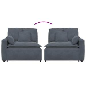 Sofá Modular Gris Oscuro para Sala de Estar - Product Image 6