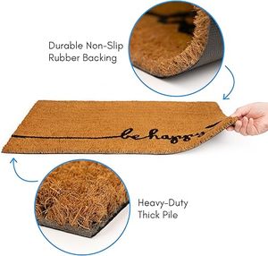 Tufted Cut Pile Microfiber Non-Slip Thick Puzzle Pattern Machine <b>Washable</b> Coir pvc backed <b>doormat</b> - Product Image 1