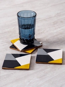 Handmade Resin Inlay Wood & Resin Coasters-Customizable Size & Color Modern Luxury Square Eco-Friendly Home <b>Decor</b> Collection - Product Image 5
