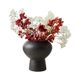 Florero decorativo para el hogar y la Oficina, florero central de Metal, maceta para decoración, decoración de boda, jarrón negro moderno Vintage - Product Image 1