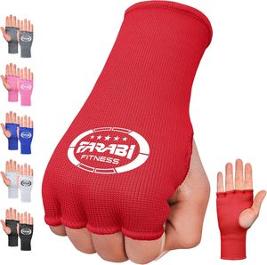 Gants de sport sans doigts Farabi Fitness rouges, respirants, pour entraînement et exercice, toutes saisons, gants intérieurs de boxe. - Product Image 1