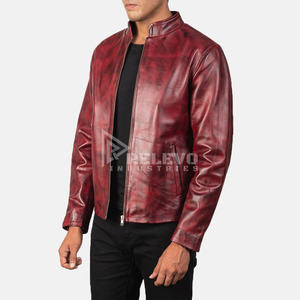Chaqueta de piel de cordero súper suave para hombre, abrigo de cuero genuino de primera calidad, chaquetas personalizadas - Product Image 2