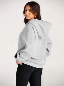 Sudadera con Capucha Extra Grande para Mujer, de Manga Larga, Forro Polar Antipelusas, para Otoño e Invierno - Product Image 2