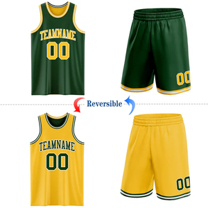 Maillot de basket-ball réversible pour équipe professionnelle, vêtements personnalisés - Product Image 3