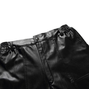 โรงงานผลิตกางเกงหนังคุณภาพพรีเมียม ราคาขายส่ง รับสั่งทำโลโก้ กางเกงหนังสำหรับผู้ชาย - Product Image 4