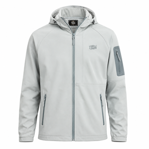 2026 Newest Design Custom Logo Casual Safari Varsity Softshell <b>Jackets</b> Plus Size <b>Waterproof</b> Zipper Men's Softshell <b>Jacket</b> - Product Image 1