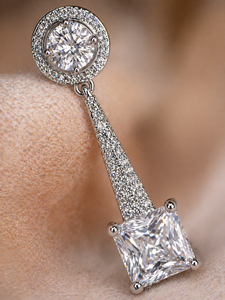 Pendientes Clásicos de Perlas de Imitación con Corte Princesa en Forma de Gota de Agua, con Circonitas, Chapados en Rodio, Joyería de Boda para Mujer - Product Image 4