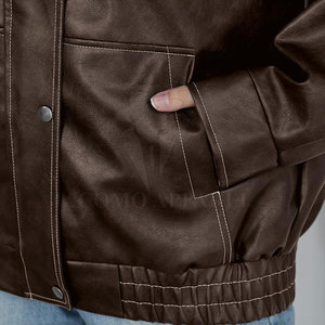 Veste en cuir pour femme, style moderne, collection hiver, fabriquée au Pakistan, conçue pour un look tendance et confortable. - Product Image 6