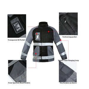 Chaqueta de Seguridad de Alta Visibilidad Premium, Chaqueta de Trabajo Reflectante para Logística de Almacenes y Seguridad Vial - Product Image 5