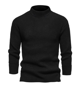 Best Offer on High Quality Men's Autumn Winter Wool Turtleneck Knitted Pullover Custom Knitwear Manufacturer <b>Sweaters</b> - Product Image 4