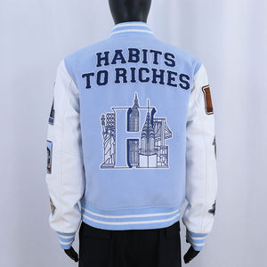 Veste varsity vintage pour homme, veste letterman brodée sur mesure, veste streetwear hip hop oversize - Product Image 4